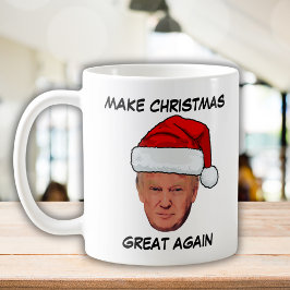 Caneca De Café Engraçado Trump 2024 Faça Excelente de Natal novam