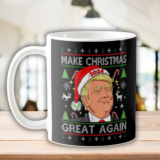 Caneca De Café Engraçado Trump 2024 Faça o Excelente de Natal nov (Criador carregado)