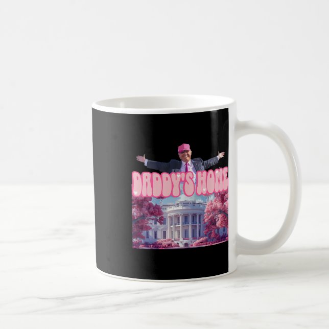 Caneca De Café Engraçado Trump Leva a América de volta (Direita)