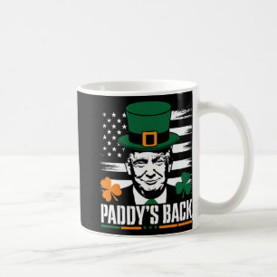 Caneca De Café Engraçado Trump Paddy's Back