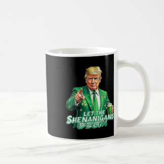 Caneca De Café Engraçado Trump Que Os Shenanigans Comecem São Pat