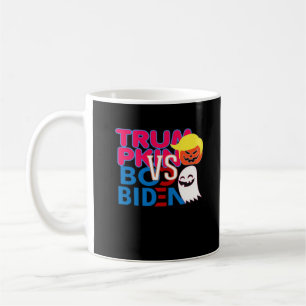 Caneca De Café Engraçado Trumpkin Vs Boo Biden Design Classe Hall
