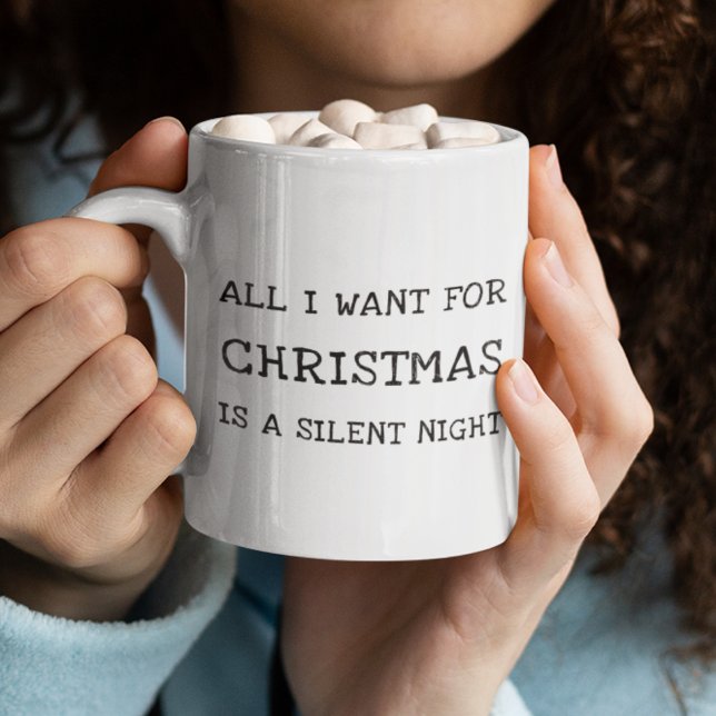 Caneca De Café Engraçado Tudo Que Quero No Natal (Criador carregado)
