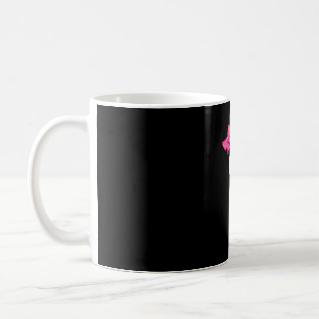 Caneca De Café Engraçado Turquia Enfrenta Arco Rosa Ação de Graça (Esquerda)