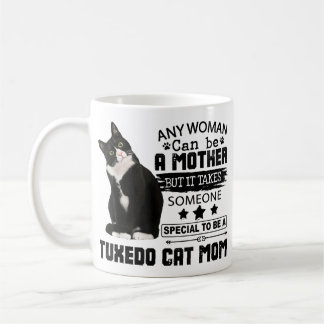Caneca De Café Engraçado Tuxedo Cat Mãe Citação Tuxie Cat Gift
