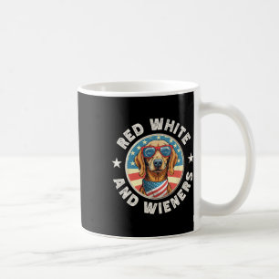 Caneca De Café Engraçado, Vermelho Branco E Xenhes, Cão 4