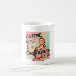 Caneca De Café Engraçado Vintage Mug para Mulheres - Cota do Café