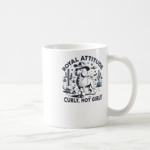 Caneca De Café Engraçado Vintage Western Poodle Sticker
