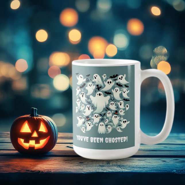 Caneca De Café Engraçado você ter sido fantasma fantasma no voo (Funny You've Been Ghosted Haunting of Ghosts 15oz Mug Cover Photo)