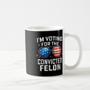 Caneca De Café Engraçado Votar Trump 2024 Im Votando A Favor Do