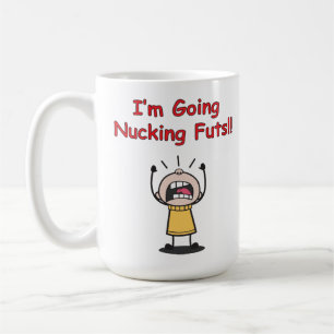 Caneca De Café Engraçado, vou dar uma tareia na merda.