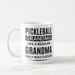 Caneca De Café Engraçado Vovó De Pickleball Como Uma Vovó Normal