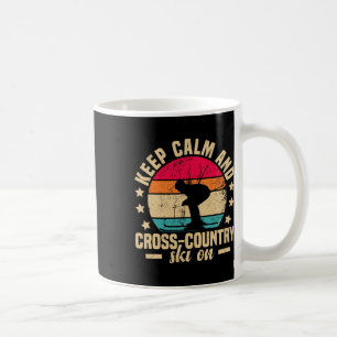 Caneca De Café Engraçado Winter Sport Snow Cross-country Skiing A