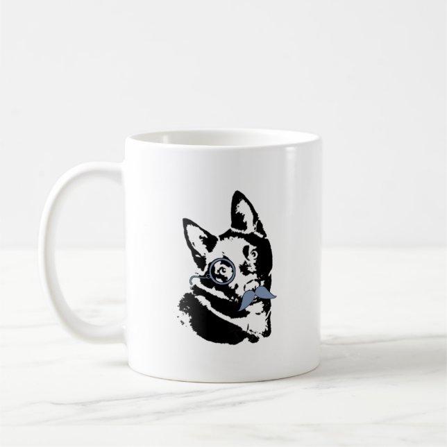 Caneca De Café Engraçado Xipperke Mug Branco Negro (Esquerda)