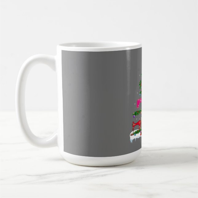Caneca De Café Engraçado Xmas Lighting Machine Árvore de Natal (Esquerda)