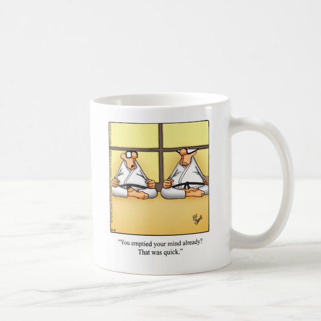 Caneca De Café Engraçado Yoga Humor Mug Gift (Direita)