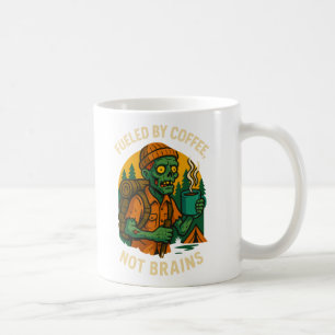 Caneca De Café Engraçado Zombie Camper, alimentado por Design de 