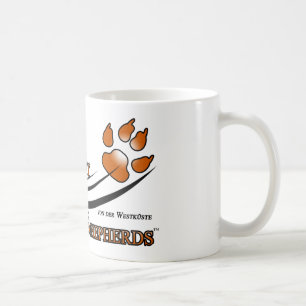 Caneca De Café Engrenagem do fã dos german shepherd da costa