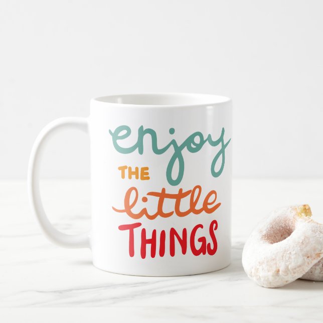 Caneca De Café Enjoy the little things (Com Donut)