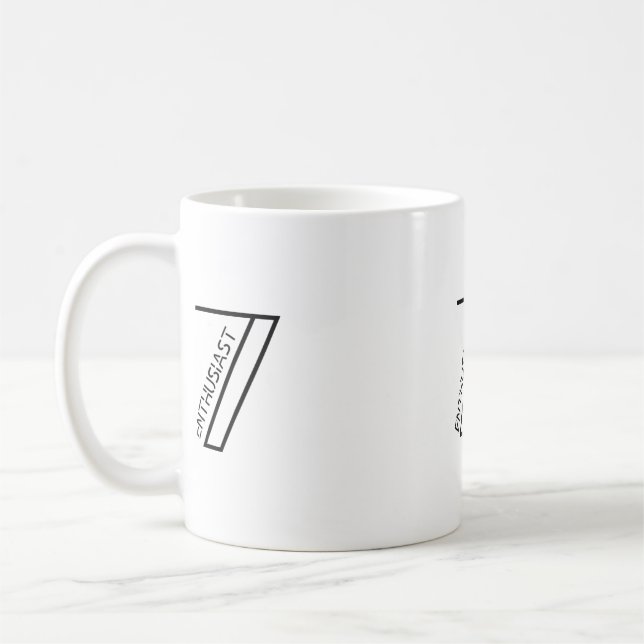Caneca De Café Enneagram Tipo 7 - O Entusiasta Mug (Esquerda)