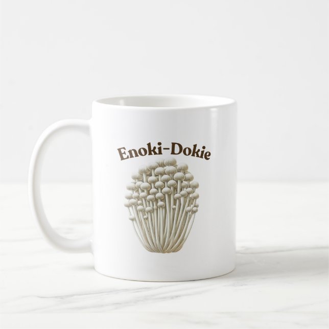 Caneca De Café Enoki-Dokie Mushroom Mug (Esquerda)