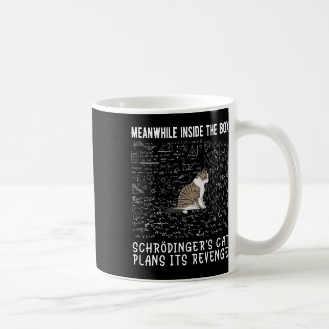 Caneca De Café Enquanto Isso, Dentro da caixa Schrödingers Cat Pl (Direita)