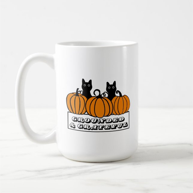 Caneca De Café Enraizado e Grato (Esquerda)