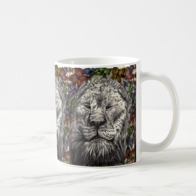 Caneca De Café Enrole abaixo de minha arte do animal das (Direita)