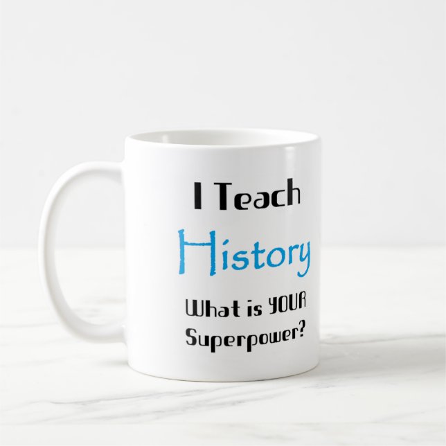 Caneca De Café ensinamento de história (Esquerda)