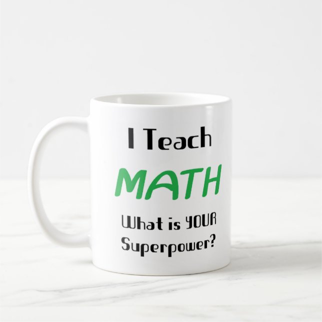 Caneca De Café ensinamento de matemática (Esquerda)