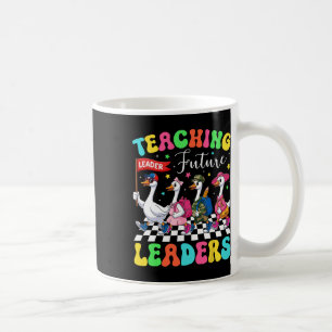 Caneca De Café Ensinando Futuros Líderes Professor Silly Goose Vo