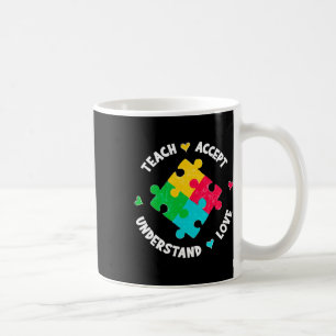 Caneca De Café Ensinar Autismo Do Professor De Amor Awaren