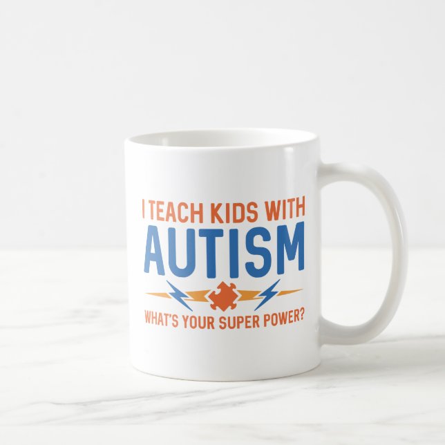 Caneca De Café Ensinar Crianças Com Autismo (Direita)