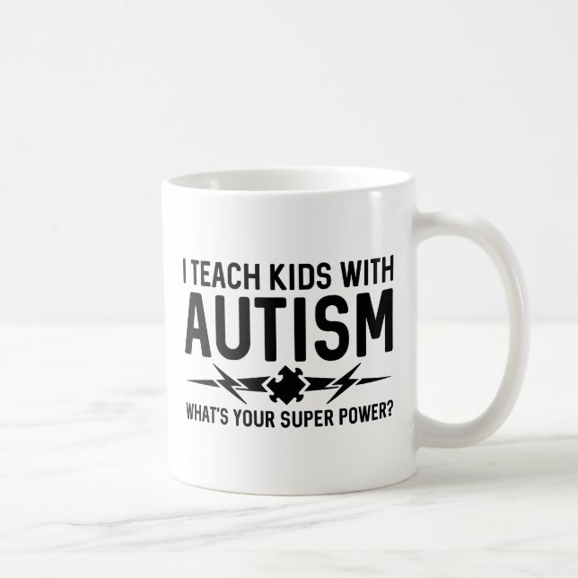 Caneca De Café Ensinar Crianças Com Autismo (Direita)