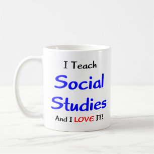 Caneca De Café ensinar estudos sociais e adorar