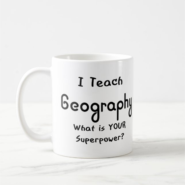Caneca De Café ensinar geografia (Esquerda)