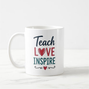 Caneca De Café Ensine Amor Inspire