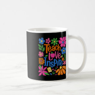 Caneca De Café Ensine Amor Inspire De Volta à Escola