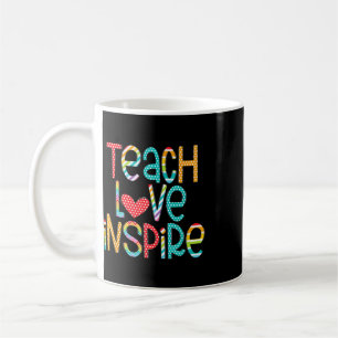 Caneca De Café Ensine Amor Inspire Primeiro Dia Byck Para Escola