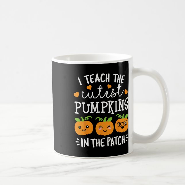 Caneca De Café Ensine As Abóboras Mais Bastantes No Patch Hallowe (Direita)