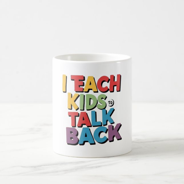 Caneca De Café Ensino as crianças a conversar - terapia de fala (Centro)