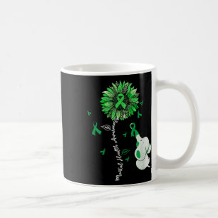 Caneca De Café Ensino da Saúde Mental do Sunflower, um Elefante C