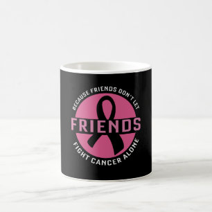 Caneca De Café Ensino de Cancer da Mama Bonito Amigos Suportam Un