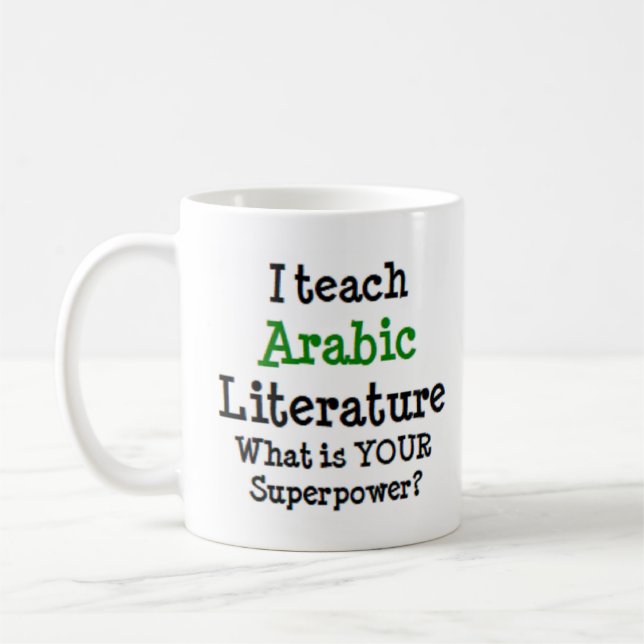Caneca De Café ensino de literatura árabe (Esquerda)