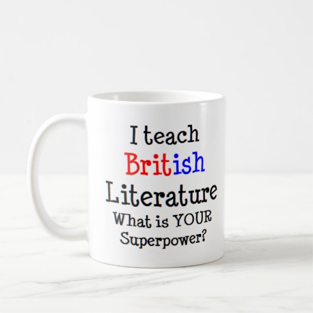 Caneca De Café ensino de literatura britânica (Esquerda)