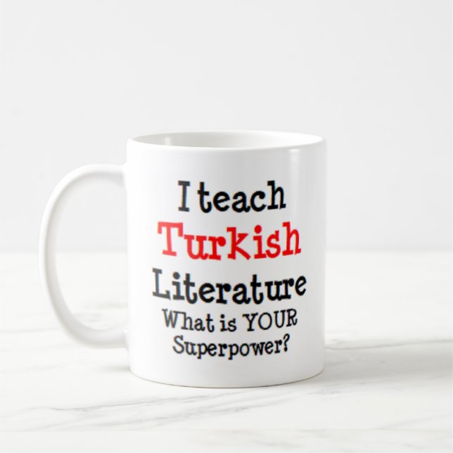 Caneca De Café ensino de literatura turca (Esquerda)