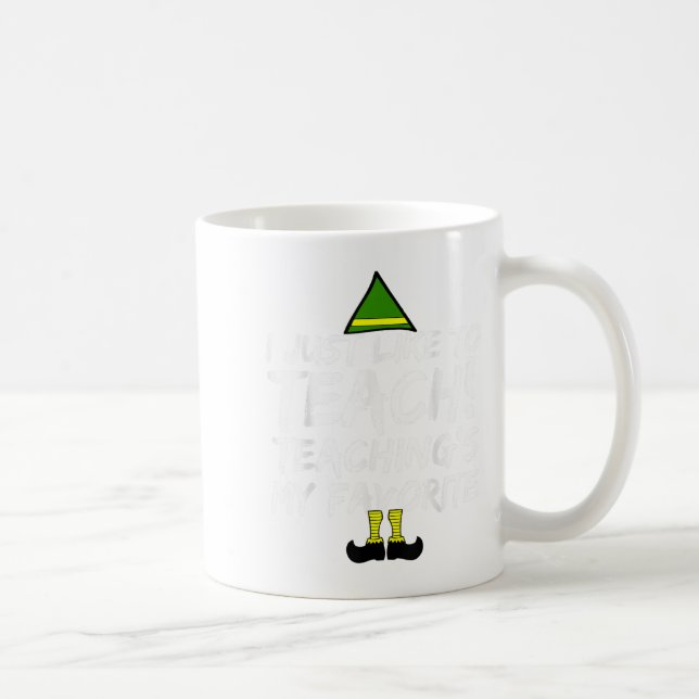 Caneca De Café Ensino De Natal Engraçado É Meu Favorito (Direita)