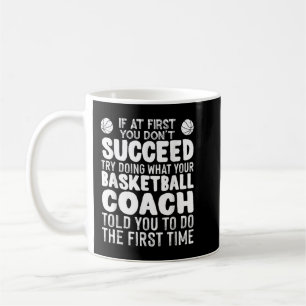 Caneca De Café Ensino Engraçado De Basquete Para Jovens Masculino
