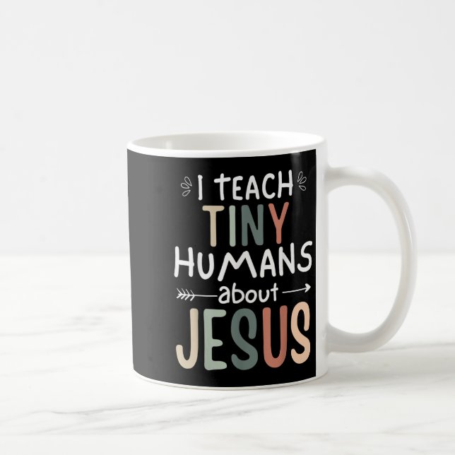 Caneca De Café Ensino Humanos Pequenos Sobre Jesus Professora No  (Direita)