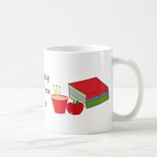 Caneca De Café Ensino Me Faz Sorrir